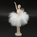 Miniatyrbillede 3 af 7: Elegant Dansende Pige Figur Statuette Ornament Håndværk Gave Hjemindretning (033)