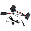Miniatyrbilde 1 av 8: Bluetooth 5.0 AUX IN lydkabeladapter med mikrofonutbytte for Citroen C2 C3 C4 C5 C6 C8