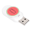 Miniatyrbilde 4 av 8: USB-minnepinne Innovativ Vannmelonform Bærbar Slitesterk Stabil Fuktsikker Hot Swap Plug Play Minne Tommelpinne 16GB