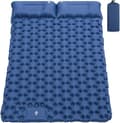 Self-inflating Camping Mattress: Thick and Lightweight Single Air Mattress, Inflatable and Interlocking Double Camping Mat - Perfet Navy-2 Navy-2 Double sleeping pad
