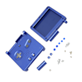 Miniatyrbillede 7 af 8: Spilkonsolskal til GBA SP Udskiftning Fuld Dele Husskal med Knapper til Gameboy Advance SP Blå