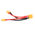 Miniatyrbilde 5 av 8: XT60 Parallell Batterikoblingskabel Dobbel Forlengelse Y-Splitter 1 Hann til 2 Hunn Silikontråd for RC-Batterier