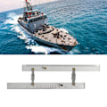 Miniatyrbillede 6 af 8: Marin navigation parallel lineal Klar skala Høj præcision Transparens Bådskipstegning Parallel lineal 450 mm/17,71 tommer