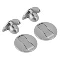 Miniatyrbilde 2 av 8: 2 stk gulv dørstoppere sinklegering Rustfri sterk magnet Enkel magnetisk dørstopp for soverom baderom 3 til 20 mm mellomrom