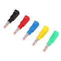 Miniatyrbilde 2 av 8: 10 STK 4 mm innfellbare bananstikk Loddbare testledninger ender CAT II 600V 32A 5 farger for 3C digitalt utstyr
