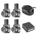 Miniatyrbild 6 av 8: Intelligent parkeringshjälpsystem 4-sensorsond Bil Auto Reverse Radar 65dB Summer Alert Kit