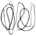 Miniatyrbilde 2 av 8: 12 tråder Tradisjonell recurve bueskyting buesnor Polyester erstatningsbue snor