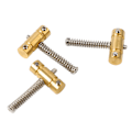 Miniatyrbilde 7 av 8: 3 stk elektrisk gitarrmessing bassbro sadel gitarrmessing strengebass sadel for erstatning