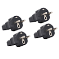 Miniatyrbild 2 av 8: 4st EU 2 kortplats Plugg till IEC320 C13 Strömadapter Professionell EU till C13 Strömkontakt Adapter för bärbar skrivare EU Plug 100‑250V