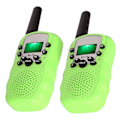 Miniatyrbild 8 av 8: 2 st/set Barnleksaker 22-kanals walkie talkies Radio UHF långdistans handhållen transceiver Grön