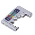 Miniatyrbillede 6 af 8: Digital Batteritester ABS LCD-skærm Knapcelsbatterikontrol til 1,5V 9V måling Sølv