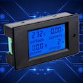Miniatyrbild 5 av 7: TSPZEM-061 Multifunktions LCD Digital AC Spänning Ström Power Energimätare Tester