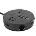 Miniatyrbillede 7 af 8: 150W Strømkilde Inverter 12‑24V til 220V Biladapter LED Digital Display Bilinverter Sort