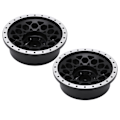 Miniatyrbilde 2 av 8: 2 stk RC Hjulnav Felg Profesjonell Aluminium Legering Hjulnavsett for Axial SCX6 1/6 RC Bil Svart