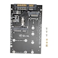 Miniatyrbillede 1 af 8: M.2 til SATA-konverteringsadapter Hurtig overførselshastighed Praktisk PCB MSATA harddiskadapterkort til computer