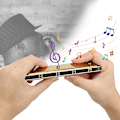 Miniatyrbillede 7 af 8: Harmonika Professionel Mundharmonika Diatonisk Harpe Begynder Blæseinstrumenter 24-Huls Polyfonisk (Golden C-Nøgle)