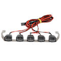 Miniatyrbilde 4 av 8: RC Taklampe LED Lys Firkantet Taklampe DIY Frontlys for SCX10 1/10 RC Bil Crawler 5 Lys