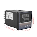 Pikkukuva 7 / 7: REX-C700 0-400℃ Digitaalinen PID-lämpötilan säädin Termoelement Tulo Relä Ulostulo 220V