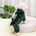 Miniatyrbillede 5 af 5: Blød Dinosaur Hundetrøje XL - Rød