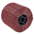 Miniatyrbillede 2 af 7: Trådtrækningshjul Børst Tromle Polering Krydsgummi Kerne Polering Bufferhjul til Rustfrit Stål Aluminium Jern 80 Grit