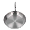 Miniatyrbillede 2 af 8: Stegepande i rustfrit stål, tykt 304 rustfrit stål, uden belægning, 3-lags stegepande i rustfrit stål til omelet, 11,02 tommer