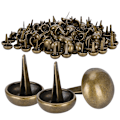 Miniatyrbild 6 av 8: 200 st 15 mm dubbar nitar 2-fots spikhuvud för läder DIY Craft handväska