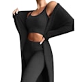 Miniatyrbillede 1 af 3: Teddy Lounge Wear Sæt Kvinder 3-delt Fluffy Tracksuit Sæt XL Sort