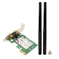 Miniatyrbild 1 av 8: AR5BDT92 AR9280 300Mbps PCIE WiFi-kort 2,4GHz 5GHz Dual Band 802.11a/b/g/n Halvhöjd nätverkskortadapter för Windows