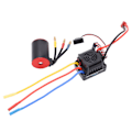 Miniatyrbilde 3 av 8: 3650 3100KV Vanntett Børsteløs Motor 60A ESC Elektrisk Regulator Lang Linje for 1/10 RC Bil