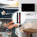 Miniatyrbillede 8 af 8: RGB-lyd Reaktivt LED-lysfelt LED Farverigt Lydstyret Lyd Musik Rytme Dynamisk Niveauindikator Display Lysstribe til Bilspil PC TV-rum
