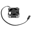 Pikkukuva 3 / 8: RACKET 35 mm moottorin jäähdytyspuhallin 8,5 V / 21000 RPM 1/10 1/12 1/8 RC-anturilla varustettuun harjattomaan moottoriin, hopea