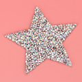 Miniatyrbild 5 av 8: 10 st Rhinestone Star Applikation Stryk på kläder Patch för Klänning Skor Väska Hatt (AB Färg)