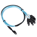 Miniatyrbillede 2 af 8: 12 Gbps Forbindelseskabel MINI SAS 38p SFF-8654 til 4 x Sata Server Dataoverførselskabel