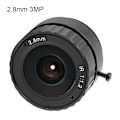 Miniatyrbillede 1 af 8: 2,8 mm 3 MP HD F1.2 1/2.5 CS-monteret fast CCTV-objektiv til kamera