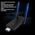 Miniatyrbild 4 av 8: USB 3.0 WiFi-adapter med 2 5dBi antenner 2.4GHz 5GHz dubbelbands 1300M trådlöst nätverkskort för Windows 11 10 8 8.1 7 Vista XP