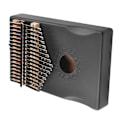 Miniatyrbillede 3 af 8: Sort 17-tangenters Kalimba med stemme nøgle Bærbar Interessant træ krop tommelpiano