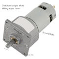 Pikkukuva 1 / 7: 35W Micro DC Metal vaihdemoottori, säädettävä nopeus CW/CCW (12V 600rpm)