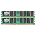 Miniatyrbillede 5 af 8: 2 stk. Hukommelsesmodul Desktop Computer Dobbeltsidet 16-Grain DDR 1GB 400MHZ PC-3200