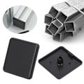 Miniatyrbillede 4 af 7: 50 stk. Endelåseskydd Sort plastbeslag til 2020/3030/4040 EU-standard aluminiumprofiler EU-standard 4040