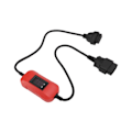 Miniatyrbillede 2 af 8: 12‑24V OBD2 scanneradapterkabel Passer X431 Easydiag 2.0/3.0 GOLO ABS Varmebestandig til tunge lastbiler Diesel rød