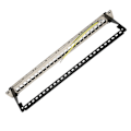 Miniatyrbilde 5 av 8: CAT5e Patchpanel 24 porter, anti-interferens, stabil, polert metall, CAT6 rackmontert panel for 19 tommers rackskap