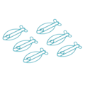 Miniatyrbillede 2 af 8: 100 stk. Formede Papirclips Fiskeform Metal Bærbare Kontorclips til Filklassificering Dokumentorganisering