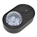 Miniatyrbillede 2 af 8: Rumsskibsprojektionslampe RGB-effekter Fjernbetjening Trådløs forbindelse Mini Rumskib Farverig lampe til værelse Fest Sort