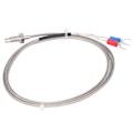Miniatyrbillede 6 af 8: BERM K-type termoelement M6 tomme skrue temperaturføler sonder tråd 0‑400℃ 1 meter