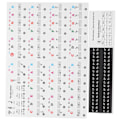 Miniatyrbild 1 av 8: Piano Key Sticker Elektronisk orgel Universaltangenter Transparent notation PasterdekorationFärgglad