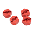 Pikkukuva 6 / 8: 14 mm kuusiokoloinen navakitti Alumiiniseos Universal Upgrade Hex Adapter ARRMA Senton 1/10 RC-autolle Punainen