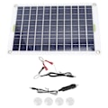 Miniatyrbillede 1 af 8: Solcelle Batterilader Bærbar Indbygget Intelligent Controller Vandafvisende Solenergi-lader til RV 30W 12V