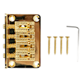 Miniatyrbild 1 av 8: 4 Strings Guitar Bridge Metal Enhanced Sound Snygg elektrisk gitarr Bridge Ersättning Guld