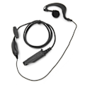 Miniatyrbillede 7 af 8: Tovejsradio vandtæt headset med mikrofon C Form Enkelt Headset til BFUV9R BFA58 BF9700 BFUV 9R Plus
