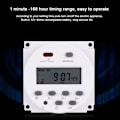 Miniatyrbillede 6 af 8: 12V 16A Ugetimer Mikrodator Tænd/Sluk Styring Programmerbar Tidsrelæ